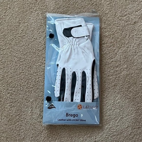 Brand New Pair of Latigo Equestrian Riding Leather Gloves Size 8 - Picture 1 of 5